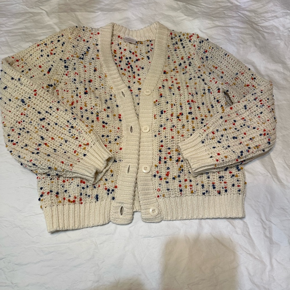 Kids' Multicolor Speckled Cardigan